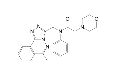 2H-1,4-Oxazine-4-acetamide, tetrahydro-N-[(6-methyl[1,2,4]triazolo[3,4-a]phthalazin-3-yl)methyl]-N-phenyl-