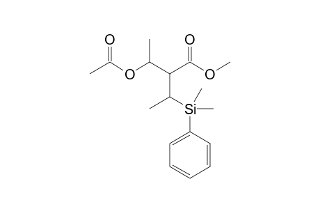 Methyl (2RS,3SR)-2-[(SR)-1-Acetoxyethyl]-3-dimethyl(phenyl)silylbutanoate