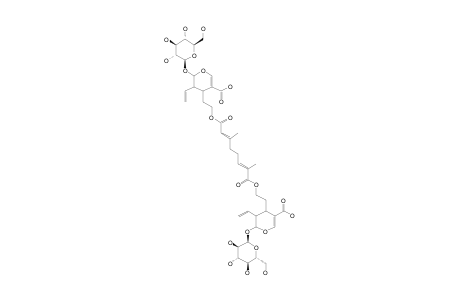 1;RHODENTHOSIDE-A;7,7'-O-[(2E,6E)-2,6-DIMETHYLOCTA-2,6-DIENEDIOYL]-BIS-[SWEROSIDIC-ACID-1-(BETA-D-GLUCOPYRANOSIDE)];4,4'-[[(2E,6E)-2,6-DIMETHYLOCTA-2,6-DIENED