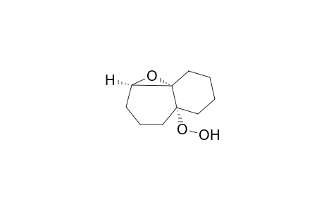 (1.alpha.,3.alpha.,7.alpha.)-7-hydroperproxy-2-oxatricyclo[5.4.0.0(1,3)]undecane cis