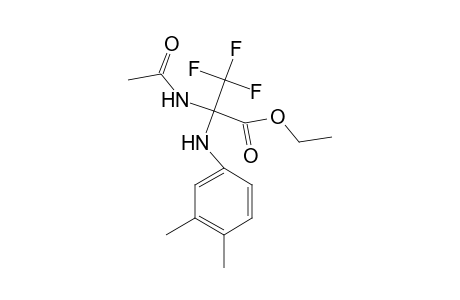 Ethyl 2-(acetylamino)-2-(3,4-dimethylanilino)-3,3,3-trifluoropropanoate