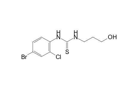 1-(4-Bromo-2-chlorophenyl)-3-(3-hydroxypropyl)-2-thiourea