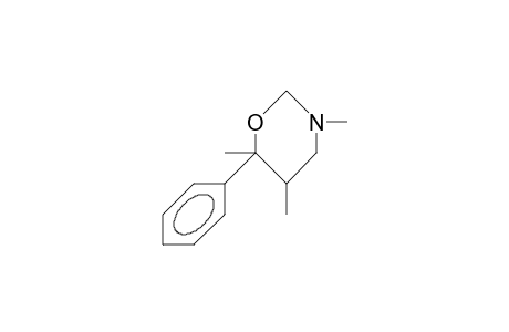 5-EQU,6-AX-DIMETHYL-6-PHENYL-N-METHYLTETRAHYDRO-1,3-OXAZIN