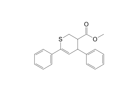 4,6-Diphenyl-3,4-dihydro-2H-thiopyran-3-carboxylic acid methyl ester