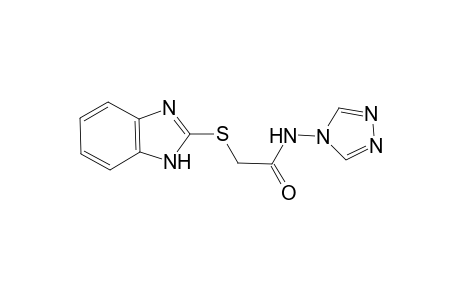 2-(1H-benzimidazol-2-ylsulfanyl)-N-(4H-1,2,4-triazol-4-yl)acetamide