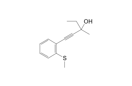 3-Methyl-1-(2-(methylthio)phenyl)pent-1-yn-3-ol
