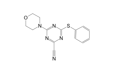 1,3,5-triazine-2-carbonitrile, 4-(4-morpholinyl)-6-(phenylthio)-