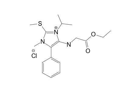 4-[[(Ethoxycarbonyl)methyl]amino]-1-methyl-2-(methylthio)-5-phenyl-3-isopropylimidazolium Chloride