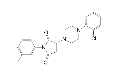 3-[4-(2-chlorophenyl)-1-piperazinyl]-1-(3-methylphenyl)-2,5-pyrrolidinedione