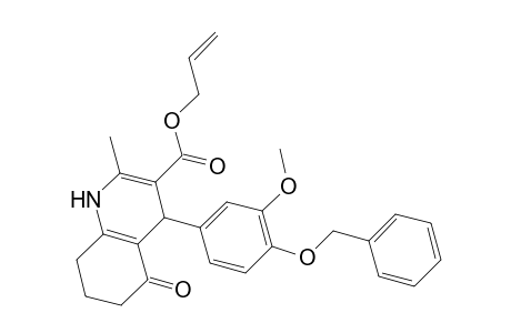 Allyl 4-[4-(benzyloxy)-3-methoxyphenyl]-2-methyl-5-oxo-1,4,5,6,7,8-hexahydro-3-quinolinecarboxylate