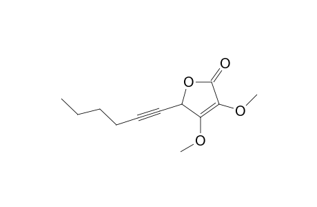 2(5H)-Furanone, 5-(1-hexynyl)-3,4-dimethoxy-