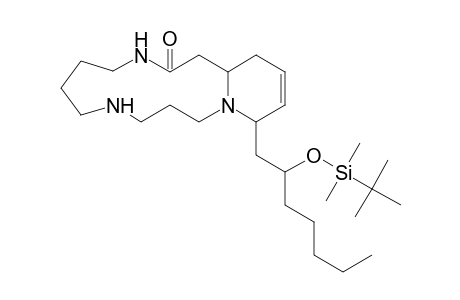 17-(2-[T-Butyl-dimethyl-siloxy]-heptyl)-1,5,10-triaza-11-oxo-bicyclo(11.4.0)heptadec-15-ene