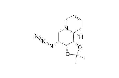 (1S,2R,3R,9AS)-3-AZIDO-1,2-O-ISOPROPYLIDENE-7,8-DIDEHYDRO-2H-QUINOLIZIDINE-1,2-DIOL