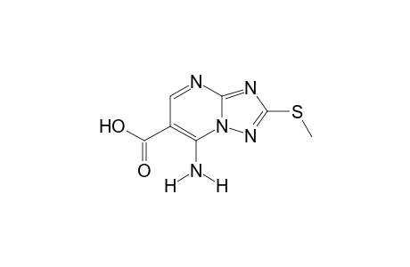 7-amino-2-(methylthio)-s-triazolo[1,5-a]pyrimidine-6-carboxylic acid