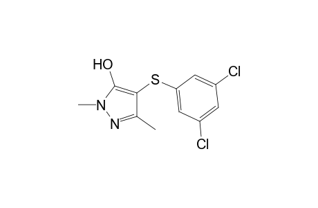 4-((3,5-dichlorophenyl)thio)-1,3-dimethyl-1H-pyrazol-5-ol