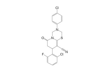 2H,6H-pyrido[2,1-b][1,3,5]thiadiazine-9-carbonitrile, 8-(2-chloro-6-fluorophenyl)-3-(4-chlorophenyl)-3,4,7,8-tetrahydro-6-oxo-