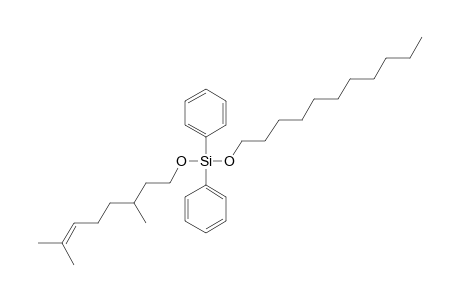 Silane, diphenylcitronellyloxyundecyloxy-