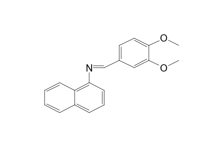 N-[(E)-(3,4-Dimethoxyphenyl)methylidene]-1-naphthalenamine