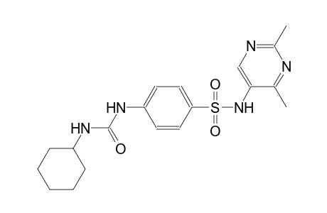 benzenesulfonamide, 4-[[(cyclohexylamino)carbonyl]amino]-N-(2,4-dimethyl-5-pyrimidinyl)-