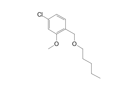 4-Chloro-2-methoxybenzyl alcohol, N-pentyl ether