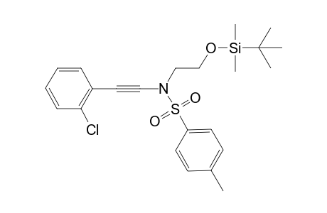 N-(2-((tert-butyldimethylsilyl)oxy)ethyl)-N-((2-chlorophenyl)ethynyl)-4-methylbenzenesulfonamide