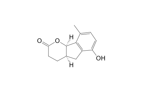 cis-6-Hydroxy-9-methyl-3,4,4a,5,9b-tetrahydroindeno[1,2-b]fpyran-2-one
