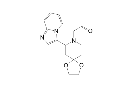 N-FORMYLMETHYL-2-(PYRIDO-[1,2-A]-IMIDAZO-3-YL)-4-PIPERIDONE-ETHYLENE-ACETAL