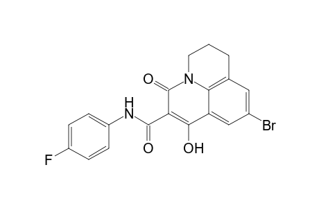 9-Bromo-N-(4-fluorophenyl)-7-hydroxy-5-oxo-2,3-dihydro-1H,5H-pyrido[3.2.1-ij]quinoline-6-carbox-amide