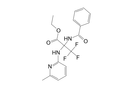 Ethyl 2-benzamido-3,3,3-trifluoro-2-[(6-methyl-2-pyridyl)amino]propionate