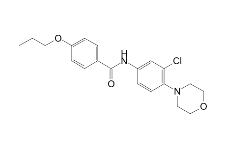 benzamide, N-[3-chloro-4-(4-morpholinyl)phenyl]-4-propoxy-