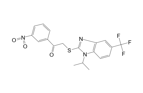 2-{[1-isopropyl-5-(trifluoromethyl)-2-benzimidazolyl]thio}-3'-nitroacetophenone