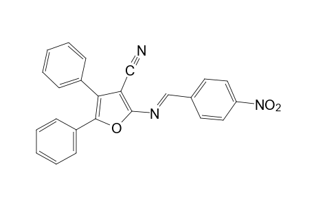 4,5-diphenyl-2-[(p-nitrobenzylidene)amino]-3-furonitrile