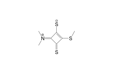 Methanaminium, N-[2-mercapto-3-(methylthio)-4-thioxo-2-cyclobuten-1-ylidene]-N-methyl-, hydroxide, inner salt