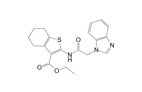 benzo[b]thiophene-3-carboxylic acid, 2-[(1H-benzimidazol-1-ylacetyl)amino]-4,5,6,7-tetrahydro-, ethyl ester