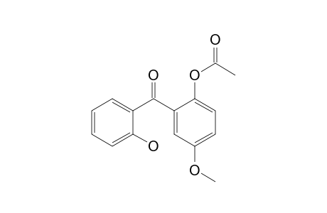 Methanone, [2-(acetyloxy)-5-methoxyphenyl](2-hydroxyphenyl)-