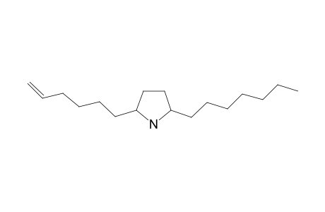 2-Heptyl-5-(5-hexenyl)pyrrolidine