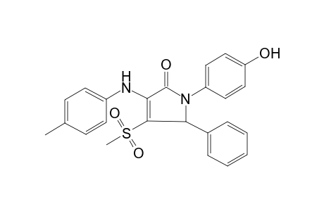 1-(4-hydroxyphenyl)-4-(4-methylanilino)-3-methylsulfonyl-2-phenyl-2H-pyrrol-5-one