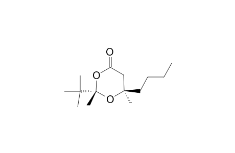 6-beta-N-Butyl-2-alpha-tert.-butyl-2-beta,6-alpha-dimethyl-1,3-dioxan-4-one