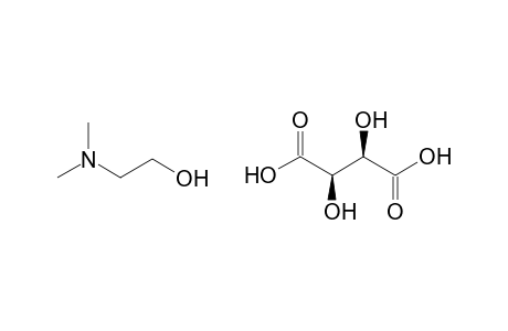 2-(dimethylamino)ethanol, L-(+)-tartrate (salt)