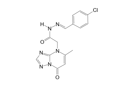 N'-[(E)-(4-chlorophenyl)methylidene]-2-(5-methyl-7-oxo[1,2,4]triazolo[1,5-a]pyrimidin-4(7H)-yl)acetohydrazide