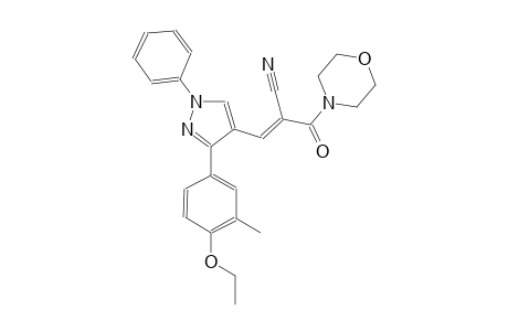 (2E)-3-[3-(4-ethoxy-3-methylphenyl)-1-phenyl-1H-pyrazol-4-yl]-2-(4-morpholinylcarbonyl)-2-propenenitrile