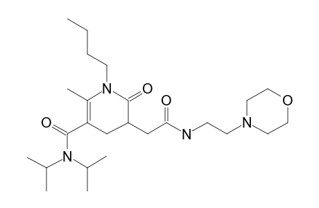 1-Butyl-N,N-diisopropyl-2-methyl-5-(2-((2-morpholinoethyl)amino)-2-oxoethyl)-6-oxo-1,4,5,6-tetrahydropyridine-3-carboxamide