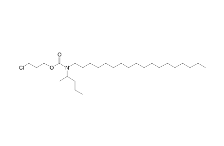 Carbonic acid, monoamide, N-(2-pentyl)-N-octadecyl-, 3-chloropropyl ester