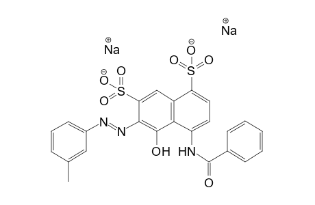 3-Toluidine -> n-benzoyl-8-amino-1-naphthol-3,5-disulfonic acid, na-salt