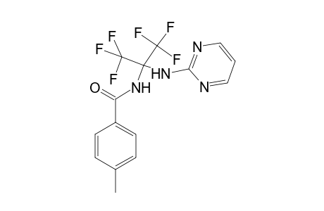 4-Methyl-N-[2,2,2-trifluoro-1-(2-pyrimidinylamino)-1-(trifluoromethyl)ethyl]benzamide