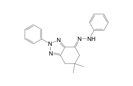 4H-Benzotriazol-4-one, 2,5,6,7-tetrahydro-6,6-dimethyl-2-phenyl-, phenylhydrazone