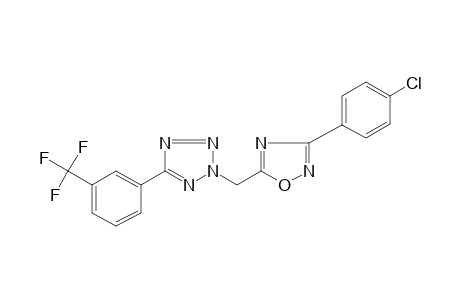 2-{[3-(p-chlorophenyl)-1,2,4-oxadiazol-5-yl]methyl}-5-(alpha,alpha,alpha-trifluoro-m-tolyl)-2H-tetrazole