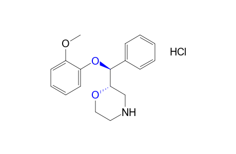 (R,S)-2-[(R,S)-alpha-(o-methoxyphenoxy)benzyl]morpholine, hydrochloride