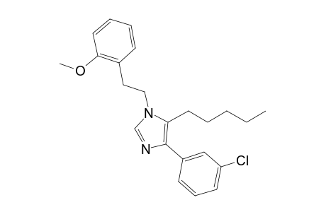 4-(3-Chlorophenyl)-1-(2-methoxyphenethyl)-5-pentyl-1H-imidazole