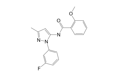 Benzamide, N-[2-(3-fluorophenyl)-5-methyl-2H-pyrazol-3-yl]-2-methoxy-